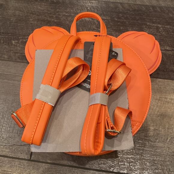 NWT Loungefly Disney GLOW FACE Minnie Pumpkin Backpack - Picture 8 of 14